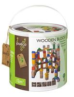 Jouéco houten blokken, 100st. - thumbnail