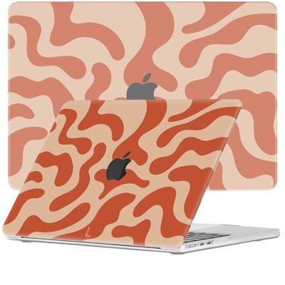 Lunso MacBook Air 15 inch (2023-2025) cover hoes - case - Orange Fever