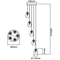 Brilliant Vide hanglampMetropolis - G60773/93 - thumbnail