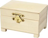 Schatkist creativ company 6x9x6cm hout - thumbnail