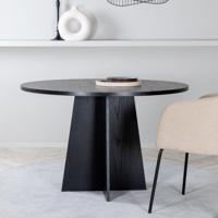 Nohr Ronde Eettafel 'Cynthiaann' 110cm, kleur Zwart - thumbnail