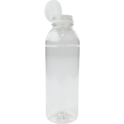 Fles | petfles | Gerecycled PET | met vaste dop | 500ml | transparant | 126 stuks