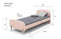 Vipack bed Kiddy - wit - 72,5x95x205,5 cm - thumbnail