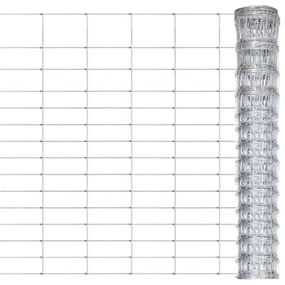 VidaXL Hek 50x1,6 m gegalvaniseerd staal zilverkleurig