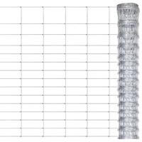 VidaXL Hek 50x1,6 m gegalvaniseerd staal zilverkleurig - thumbnail