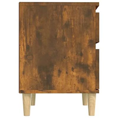 Nachtkastjes 2 st 40x35x50 cm gerookt eikenkleurig