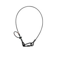 Showtec Saveking 5mm 1m safetykabel met rem 60 kg zwart - thumbnail