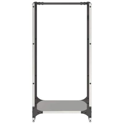 VidaXL Brandhoutrek 40x30x80 cm roestvrij staal VidaXL Brandhoutrek 40x30x80 cm roestvrij staal