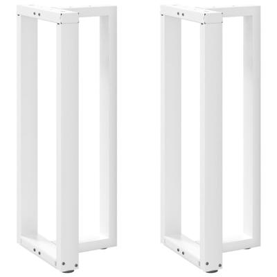 Bartafelpoten 2 st T-vormig 40x35x(100-101) cm staal wit Bartafelpoten 2 st T-vormig 40x35x(100-101) cm staal wit