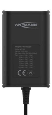 Ansmann APS 1000 12 V-voeding — Stekker tot max. 1000 mA (met 7 universele adapters) Voedingsadapter voor het voeden van veel kleine elektrische apparaten