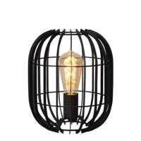 Lucide REDA - Tafellamp - Ø 22 cm - 1xE27 - Zwart - thumbnail