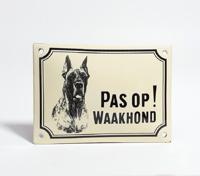 Waakhond bord Deense Dog - thumbnail