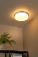 Lucide BISKIT - Plafonnière Badkamer - Ø 34,5 cm - LED - 1x24W 2700K - IP44 - Bewegingssensor - Wit - thumbnail