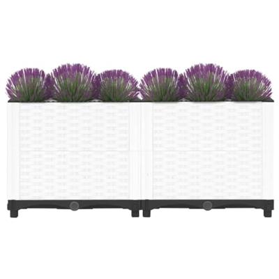 VidaXL Plantenbak verhoogd 80x40x38 cm polypropeen