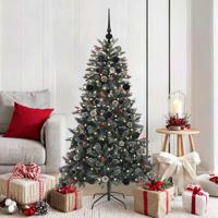 VidaXL Kunstkerstboom met 150 led groen 150 cm pvc en plastic en staal - thumbnail
