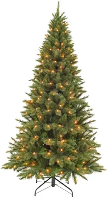 Triumph Tree Forest frosted slim grote verlichte kunstkerstboom groen 260cm - 360 lampjes