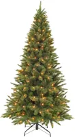 Triumph Tree Forest frosted slim grote verlichte kunstkerstboom groen 260cm - 360 lampjes - thumbnail
