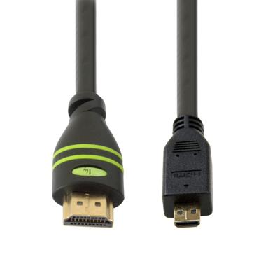Techly 3.0m HDMI 1.4a/Micro HDMI D HDMI kabel 3 m HDMI Type A (Standaard) HDMI Type D (Micro) Zwart