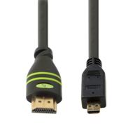 Techly 3.0m HDMI 1.4a/Micro HDMI D HDMI kabel 3 m HDMI Type A (Standaard) HDMI Type D (Micro) Zwart - thumbnail