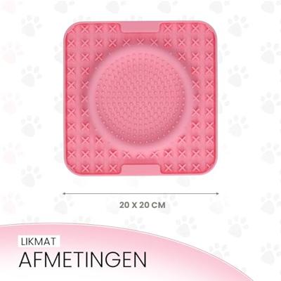 Eat Slow Live Longer Lick Mat Wave Pink