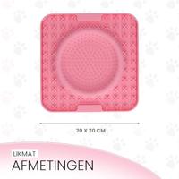 Eat Slow Live Longer Lick Mat Wave Pink - thumbnail