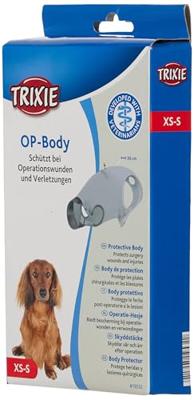 TRIXIE Honden OP-Body, grijs, Maat: L-XL - thumbnail