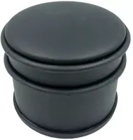 Deurstopper 9x7 5cm mat zwart - thumbnail