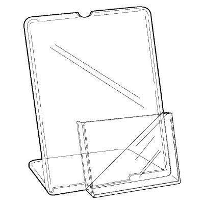 L-standaard A4 met folderhouder A5