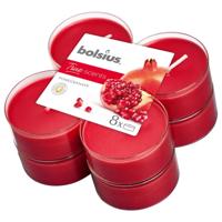 Bolsius geurtheelicht maxi true scents pomegranate 8 stuks - thumbnail
