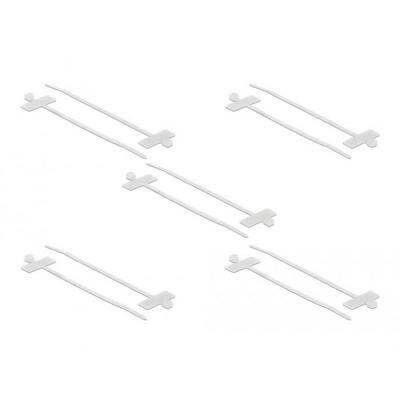 Delock 18954 Kabelbinder Wit Met schiftveld 10 stuk(s)