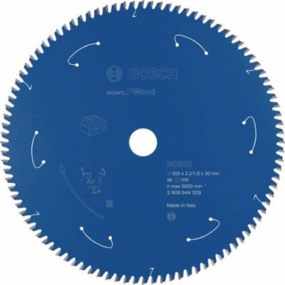Bosch Accessoires Expert for Wood cirkelzaagblad voor accuzagen 305x2,2/1,6x30 T96 - 1 stuk(s) - 2608644529 - 2608644529
