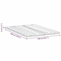 Matraspads Wit 140 x 190 cm Niet-plakkende polyester - thumbnail