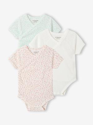 Set van 3 body's baby meisje MC rozen