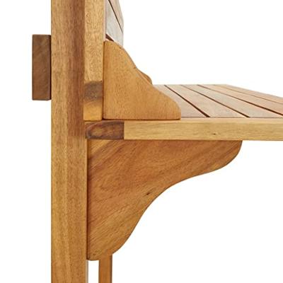 Balkonbartafel 90x37x122,5 cm massief acaciahout