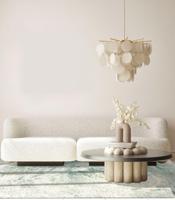 Jackie And The Fish - Vloerkleed Nautilus Lichen Fossil (outlet) - 170x240 cm - thumbnail