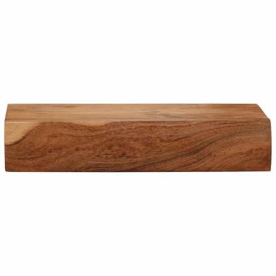 Wandschappen 2 st 40x17x8 cm massief acaciahout