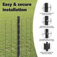 VidaXL Hek met paal grijs 1 x 25 m staal en pvc - thumbnail