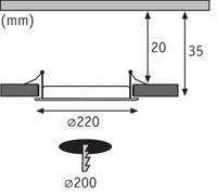 Paulmann Quality 92060 LED-inbouwpaneel voor badkamer 18 W Neutraalwit Wit - thumbnail