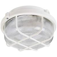 Deko Light Syrma Rund Weiß 401014 Buitenplafondlamp, Buitenlamp (wand) E27 Wit - thumbnail