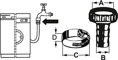 Cornat Aansluitstuk Voor Darm 1'' 19Mm Ms - TEC308102 Cornat Aansluitstuk Voor Darm 1'' 19Mm Ms - TEC308102