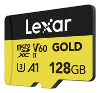 Lexar MicroSDXC Gold Series UHS-II 128GB V60 - thumbnail