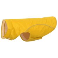 Hondenregenjas met reflecterende strips polyester geel 3XL - thumbnail