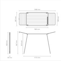 Brabantia HangOn Too Droogrek 22 m Drooglengte Mat Zwart - thumbnail