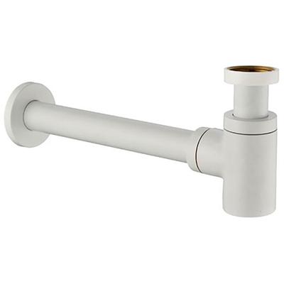 Wiesbaden Star Sifon Laag 5/4" x 32mm Mat Wit - Stijlvol en Duurzaam