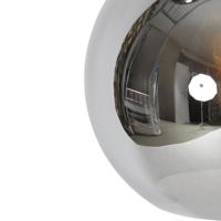 QAZQA Smart hanglamp zwart met smoke glas incl. 3 Wifi A60 - Wallace - thumbnail