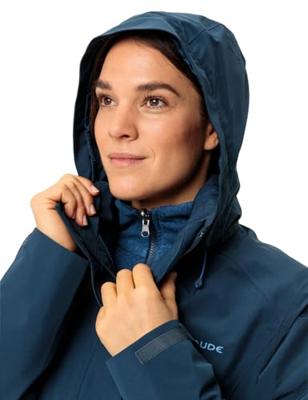 Vaude Rosemoor II 3 in 1 jas Dames Dark Sea 36 Vaude Rosemoor II 3 in 1 jas Dames Dark Sea 36