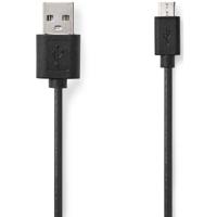 Nedis CCGT60500BK20 Kabel Usb 2.0 A Male - Micro B Male 2,0 M Zwart - thumbnail