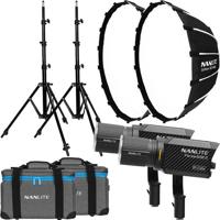 Nanlite Forza 60B II Bi-color LED dual kit (w/ light stand and softbox) - thumbnail