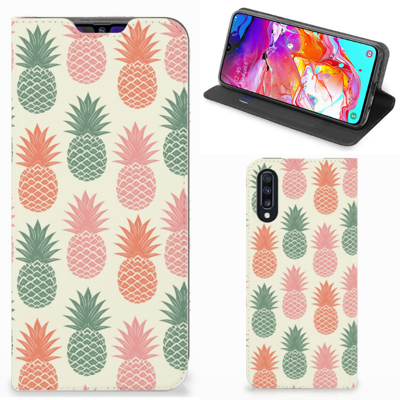 Samsung Galaxy A70 Flip Style Cover Ananas Samsung Galaxy A70 Flip Style Cover Ananas