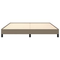 Bedframe zonder matras stof taupe 160x200 cm - thumbnail